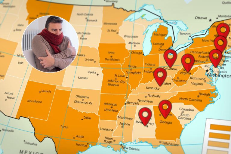 Nieve en primavera?: el mapa del clima con los lugares azotados por un frente frío en EE.UU.