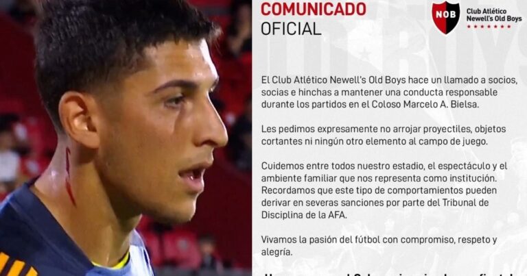 El pedido de Newell’s a sus hinchas, tras las agresiones a Brey y Marchesín