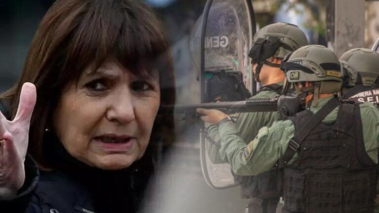 Denuncian que Patricia Bullrich lleva gastados 56 mil millones de pesos en armas para reprimir
