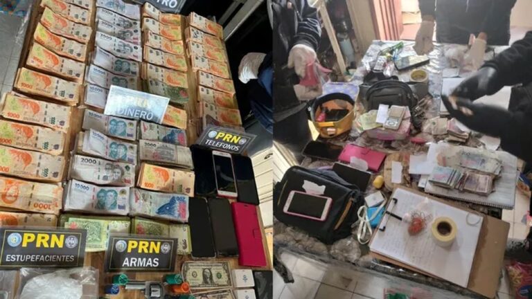 Secuestran metanfetaminas, armas y dinero en un golpe al narcotráfico en la Patagonia