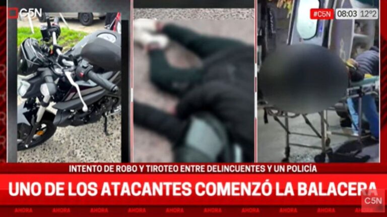 Un policía mató a un delincuente que le quiso robar la moto