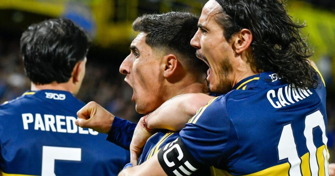 Boca - Banfield
Fotobaires
Festejo de Merentiel con Cavani