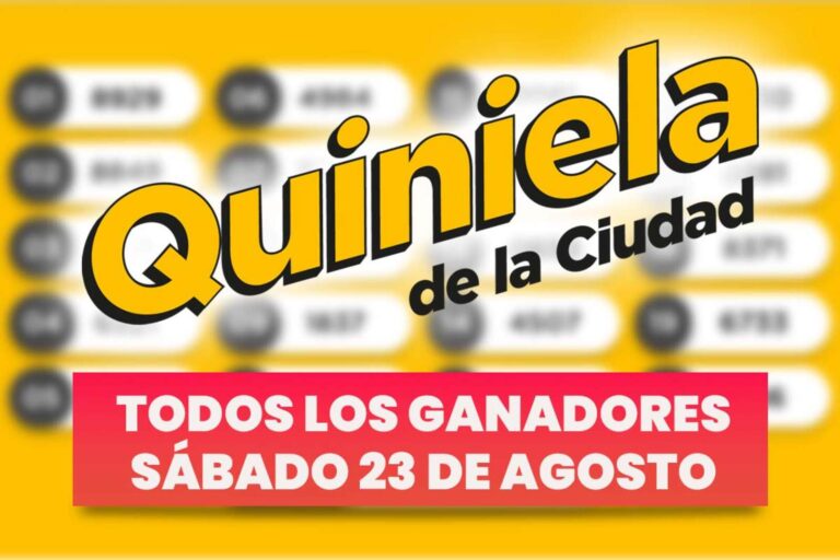 Quiniela Nacional: todos los ganadores del sábado 23 de agosto