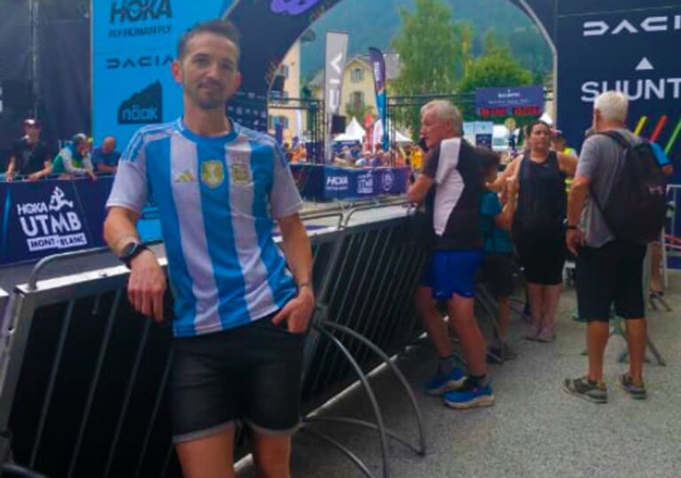 Quién es el comodorense Gabriel Ocejo que completó los 175 km en la UTMB Mont-Blanc?