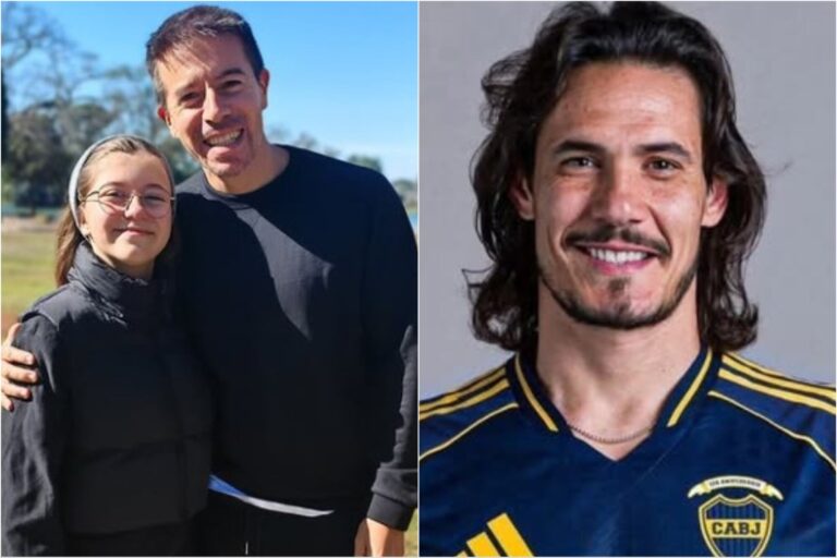 El gesto de Edinson Cavani con la hija de un periodista a la que le salvó la vida: Ángel de la guarda