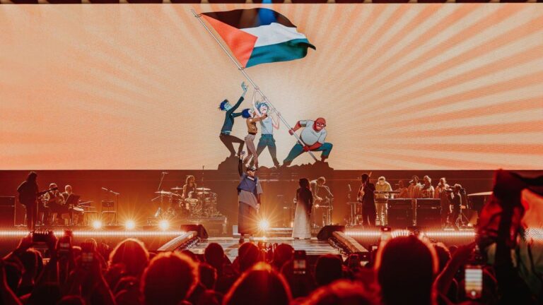 Con Gorillaz, Annie Lennox, Brian Eno y más, el concierto «Together for Palestine» recaudó una cifra millonaria para Gaza