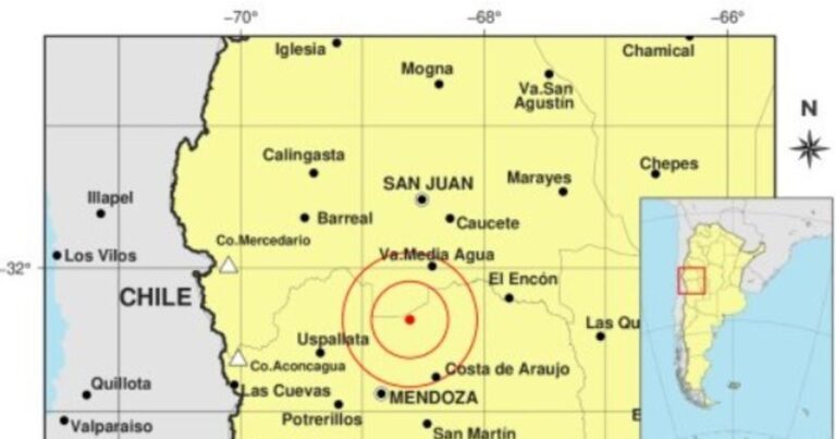 Un sismo de 5 grados sacudió Mendoza